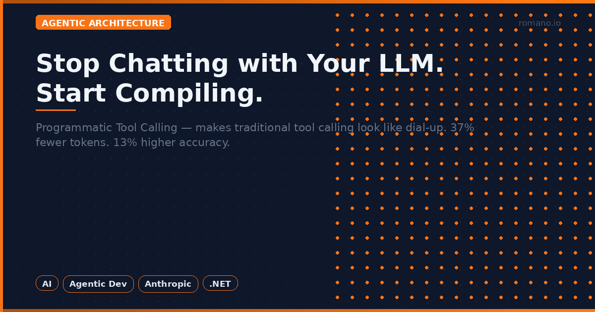 Stop Chatting with Your LLM. Start Compiling.