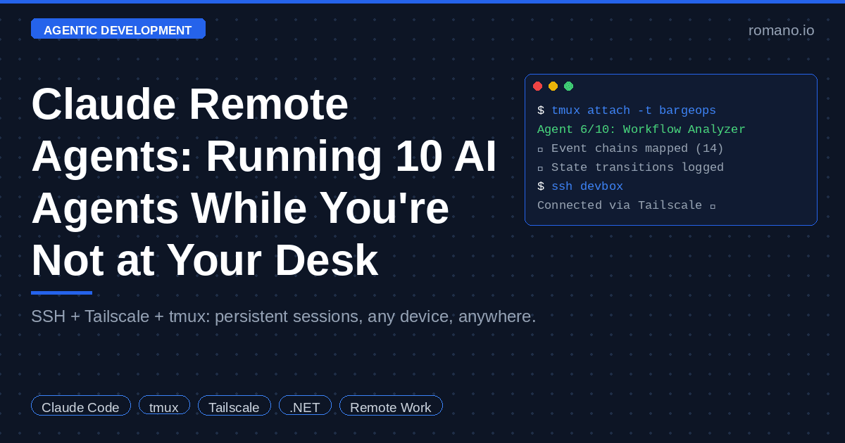 Claude Remote Agents: Running 10 AI Agents While You're Not at Your Desk